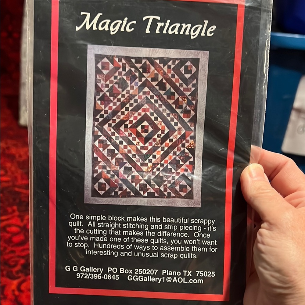 Magic Triangle Quilt Pattern with template